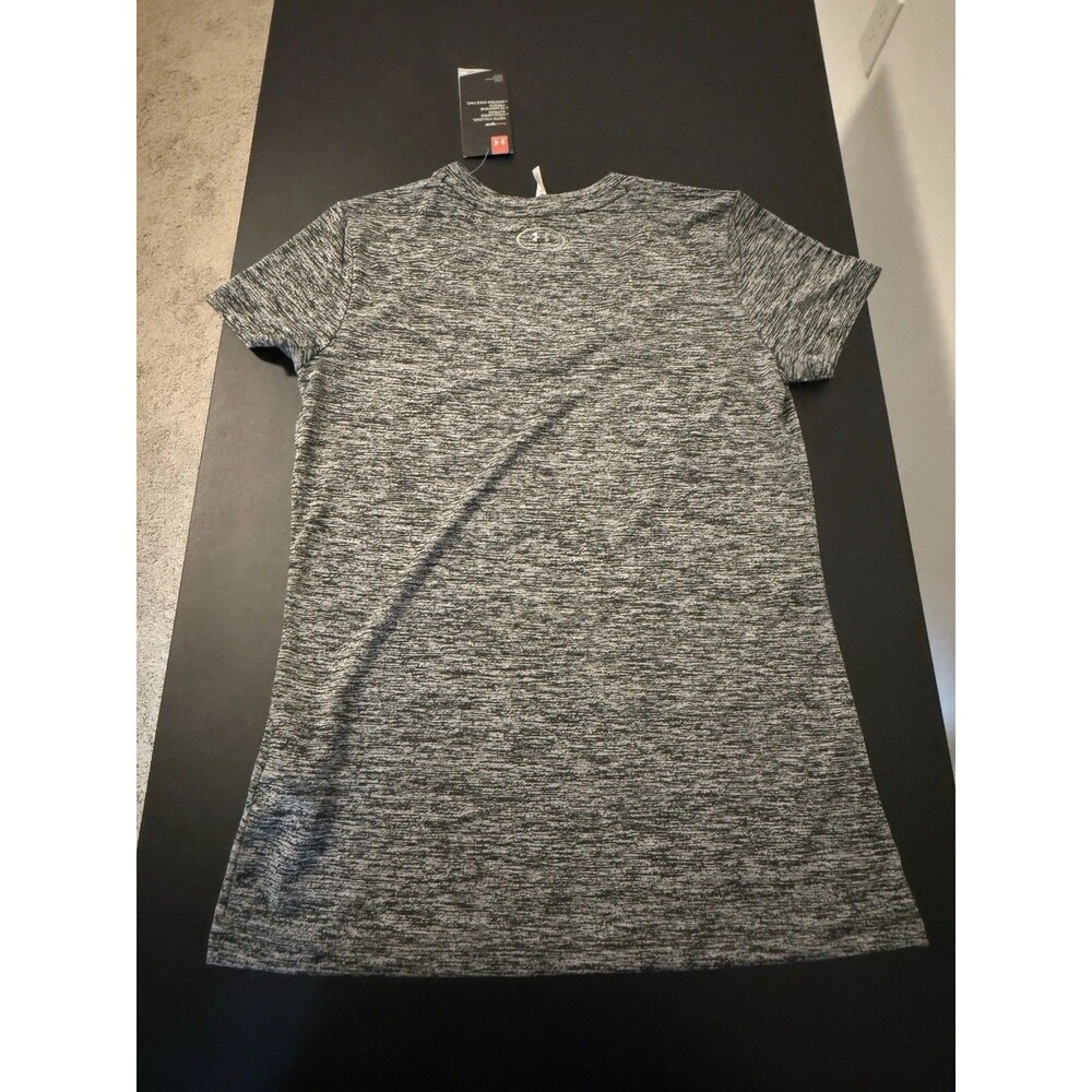 Under Armour Womens XS HeatGear Short Sleeve Shirt Gray Athletic Training Tee - Picture 4 of 5